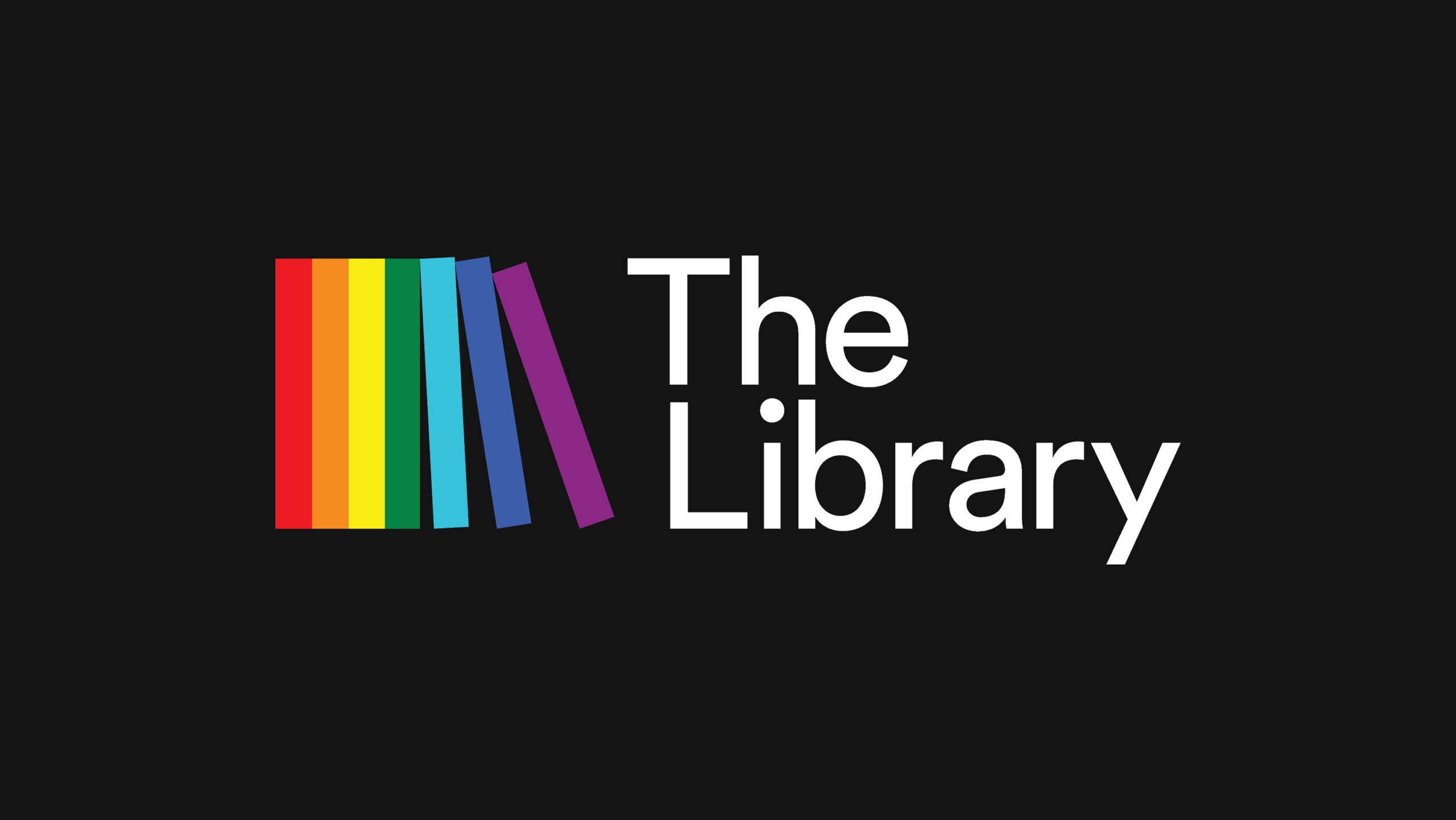 The Library logo on black background